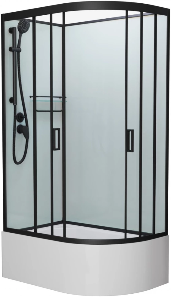 

Душевая кабина 120x80x215 см Frank F412/2L Black 152009 прозрачное