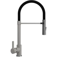 Смеситель для кухни Ulgran U-024-310 с гибким изливом, серый