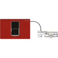 Кнопка смыва Creavit FP8003.01 для инсталляции, сенсорная, питание от батареи, красный