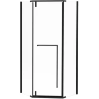 Душевой уголок Esbano Surf ESS-90PR-B ESOGS90PRB 90x90 см, профиль черный матовый, стекло прозрачное
