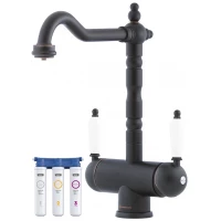 Смеситель для кухни с фильтром Omoikiri Amagasaki-O античная бронза 4994293 + H851P00