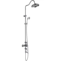 Душевая система Aquatek Классик AQ2543CR 220 мм, с термостатом, хром