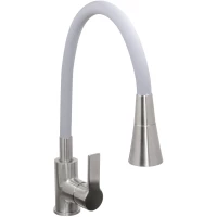 Смеситель для кухни Stella Polar Тулуза S3865-2 SP-00001981 с гибким изливом, сатин/серый