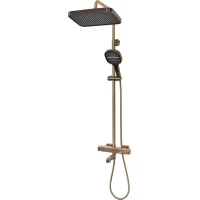 Душевая система Hansberge H5085BR 330x220 мм, с термостатом, бронза