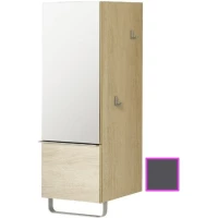 Полуколонна серый антрацит с зеркальной дверцей шарниры слева Jacob Delafon Odeon Up EB893G-N14