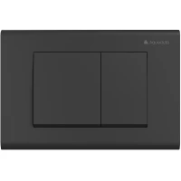 Кнопка смыва Aqueduto Quadrado QUA0140 для инсталляции, черный матовый