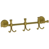 Планка с крючками Migliore Fortuna 27716 для ванны, бронза