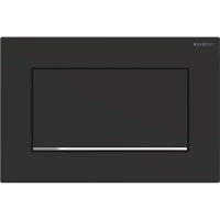 Кнопка смыва Geberit Sigma 30 115.893.14.1 для инсталляции, черный матовый/хром/черный матовый
