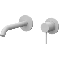 Смеситель для раковины Remer X Style X15PLWBBO встраиваемый, без донного клапана, белый матовый