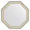 Зеркало 65x65 см брашированное серебро Evoform Octagon BY 7429 - 1