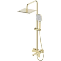 Душевая система Wonzon & Woghand Forza WW-739031-BG 250 мм, со смесителем, золотой матовый