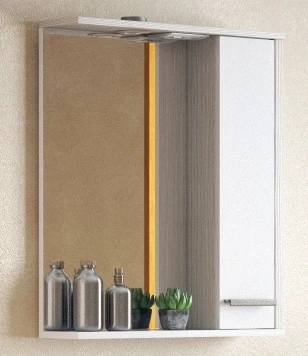 Зеркальный шкаф 75x74 см лайн Corozo Лорена SD-00000297