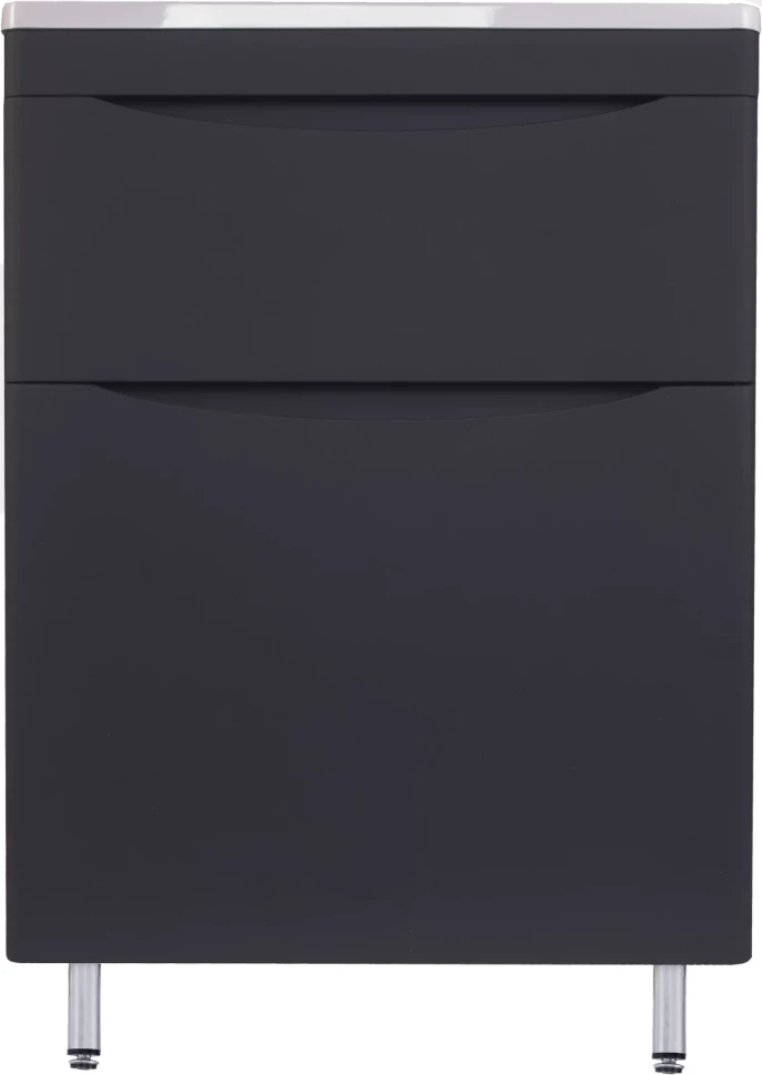 

Тумба с раковиной черный матовый 60 см Style Line Бергамо СС-00002308 + СС-00002295