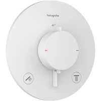 Термостат для ванны Hansgrohe Ecostat Comfort S 33715700 встраиваемый, белый матовый