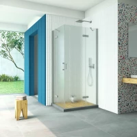 Душевой уголок Vegas Glass AFA-F Retta 100*90 07 02 R 100x90 см R, профиль матовый хром, стекло шиншилла