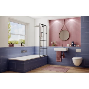 Изображение товара шторка для ванны 70 см ambassador bath screens 16041208 прозрачное