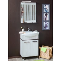 Комплект мебели венге/северное дерево светлое 60 см Sanflor Толедо H0000001276 + 4620008196114 + H0000001259