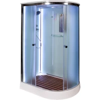 Душевая кабина 120x80x220 см Deto D102SLLED матовое