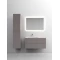 Комплект мебели серый матовый 101 см Sancos Snob T SNT100LSM + CN7014 + CI1000 - 1