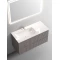 Комплект мебели серый матовый 101 см Sancos Snob T SNT100LSM + CN7014 + CI1000 - 7