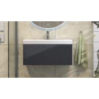 Тумба 80,4 см Velvex Edge tp.EDG.9696.80.1Y графит