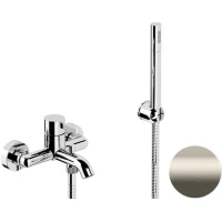 Смеситель для ванны Remer Metrica MC02XV с душевым гарнитуром, нержавеющая сталь