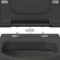 Унитаз подвесной Berges Ego XL 083218 безободковый, с сиденьем микролифт, антрацит матовый - 4