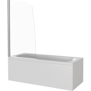 Изображение товара шторка для ванны 80 см good door screen r-80-c-ch прозрачное стекло