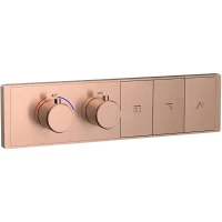 Термостат для ванны Wonzon & Woghand WW-INF163A-BRG встраиваемый, розовое золото матовый