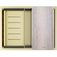 Кухонная мойка Paulmark Next-Multi Sink PM785845-LG 58x45 см, светлое золото