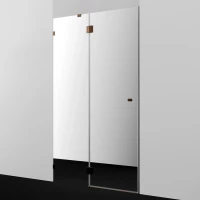 Душевая дверь WasserKRAFT Paar 88H05L-MR 121,8 см L, профиль розовое золото, стекло зеркальное