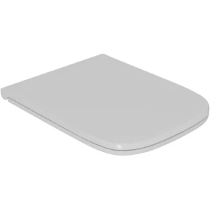 Изображение товара унитаз подвесной d&k quadro dt1516016 безободковый, с сиденьем микролифт, белый