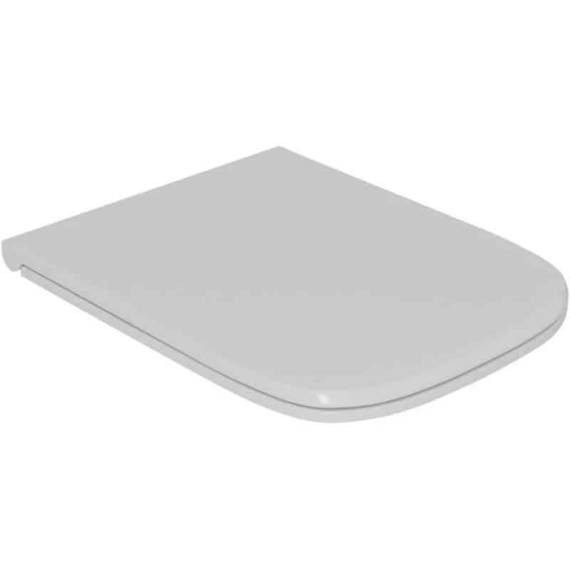 Унитаз подвесной D&K Quadro DT1516016 безободковый, с сиденьем микролифт, белый