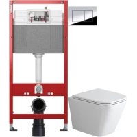 Комплект подвесной унитаз Grossman GR-4479SQ + система инсталляции Tece 9400412