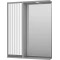 Зеркальный шкаф Brevita Balaton BAL-04065-01-01Л 62,5x80 см L, с подсветкой, выключателем, белый матовый/серый матовый - 2