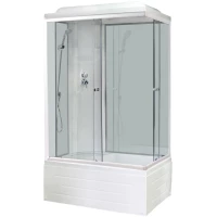 Душевая кабина 100x80x217 см Royal Bath RB8100BP6-WT-L прозрачное