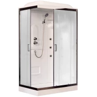 Душевая кабина 120x80x217 см Royal Bath RB8120HP2-M-CH-R матовое