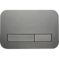 Кнопка смыва Veconi Flush V12 FLV12-GM для инсталляции, оружейная сталь матовый