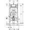Комплект подвесной унитаз Art&Max Elegant AM9316CHR/SC + система инсталляции Geberit 111.362.00.5 - 5
