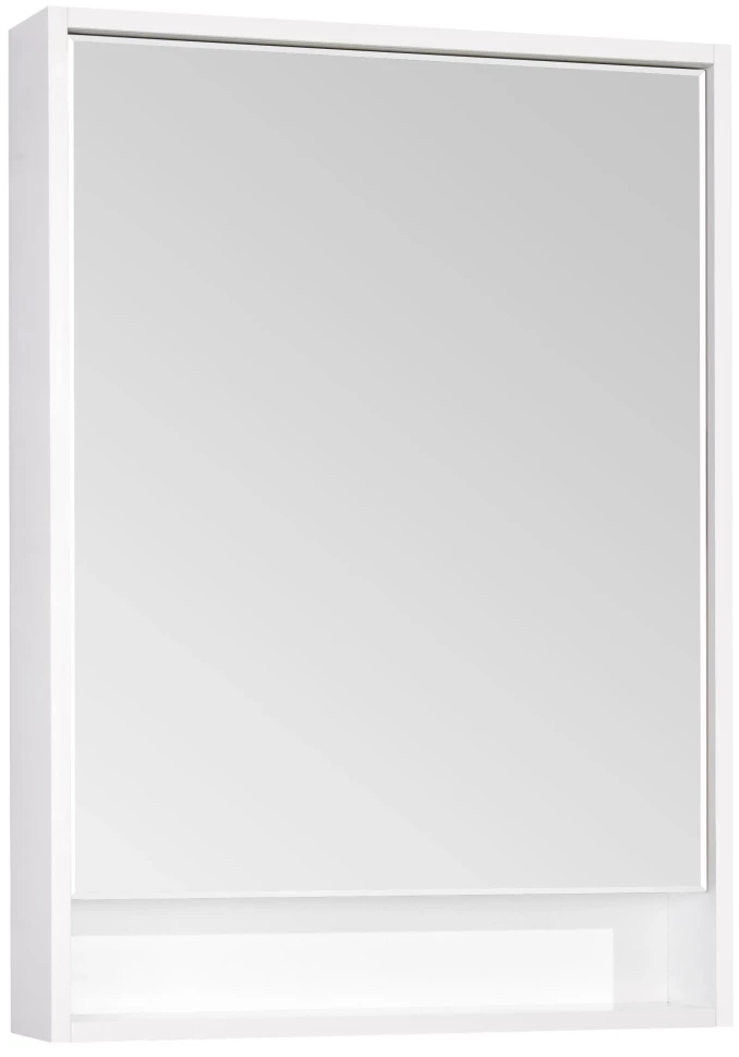 Зеркальный шкаф 60x85 см белый...