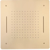 Потолочный душ Boheme 428-G 600 мм, 2 режима, золотой