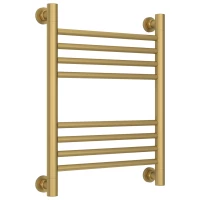 Полотенцесушитель водяной 500x400 перемычка выгнутая золотой матовый Сунержа Богема+ 032-0221-5040