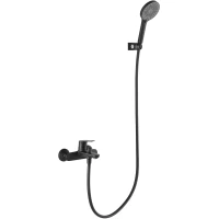 Смеситель для ванны Arrow AG3609MB с душевым гарнитуром, черный матовый 