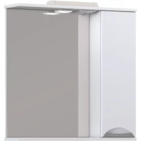 Зеркальный шкаф Vigo Callao z.CAL.70.R.El 70x70 см R, с подсветкой, выключателем, белый глянец/белый матовый