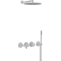 Душевой комплект Mariani NEXT B3717HNXP3TB30 300 мм, со смесителем, белый матовый