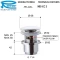 Донный клапан Remer 905CC2114 - 2