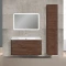 Комплект мебели темный дуб 100 см Vincea Paola VMC-2P100RW + VCB-2VP100W + VLM-2A100 - 1