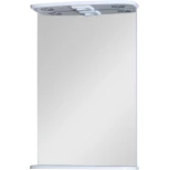 Изображение товара зеркало misty магнолия э-маг02050-01св 50x72 см, с подсветкой, выключателем, белый глянец
