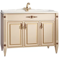 Тумба слоновая кость золотая патина 108,7 см Belux Империя Н 105 4810924221025