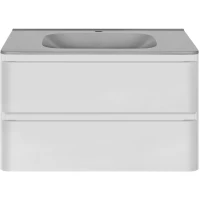 Тумба с раковиной белый глянец 79,4 см Vincea Vico VMC-2V800GW + VCB-2VP800G